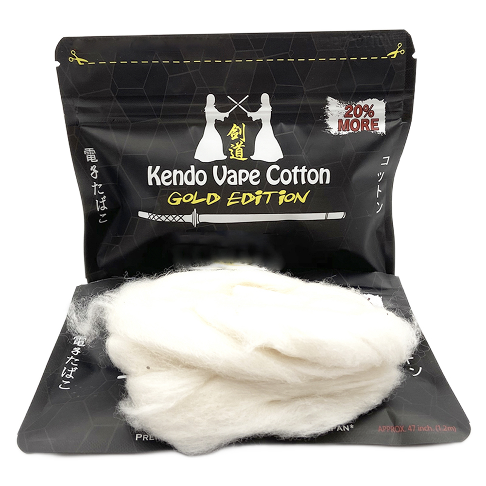 Nowa bawełna Kendo Gold Editio – Vaping Goods recenzja i cena