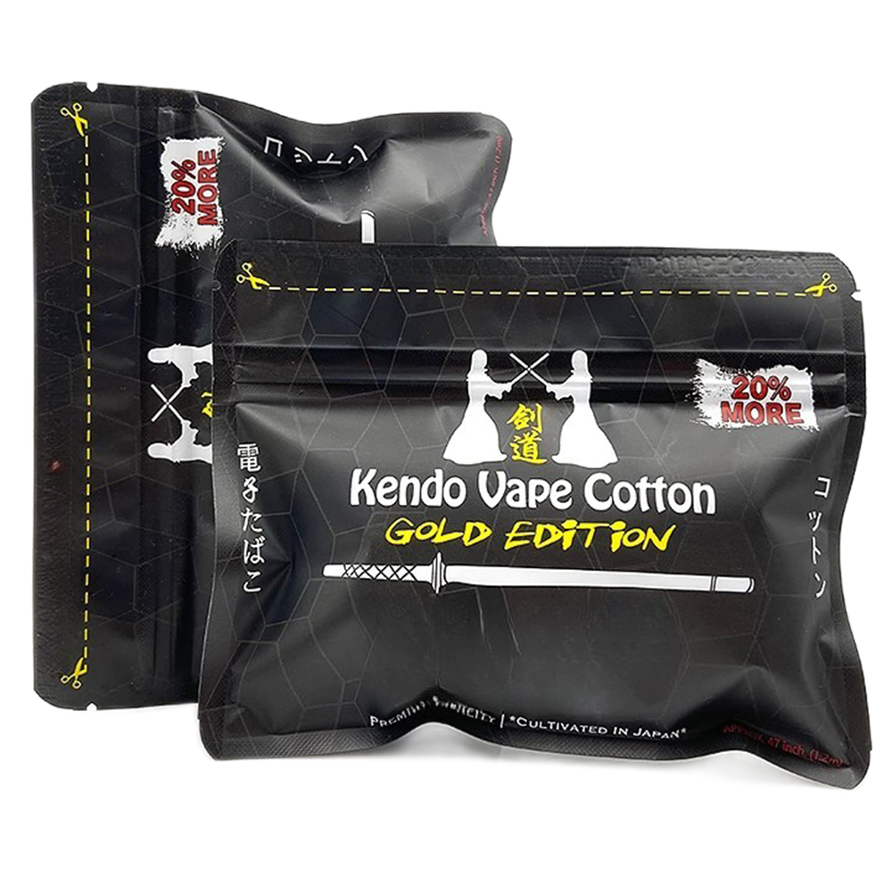 Nowa bawełna Kendo Gold Editio – Vaping Goods recenzja i cena