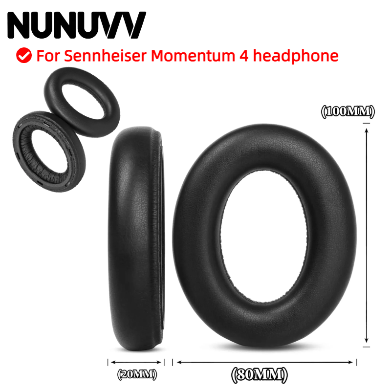 Nakładki na uszy NUNUVV z plas – Sennheiser Headphone Momentum 4 recenzja i cena